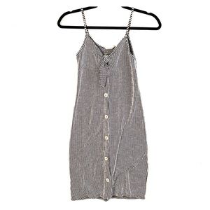 Caution to the wind striped dress XS